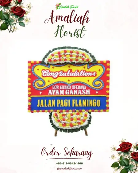 Sewa Papan Bunga Gedung Pewayangan Kautaman Tmii